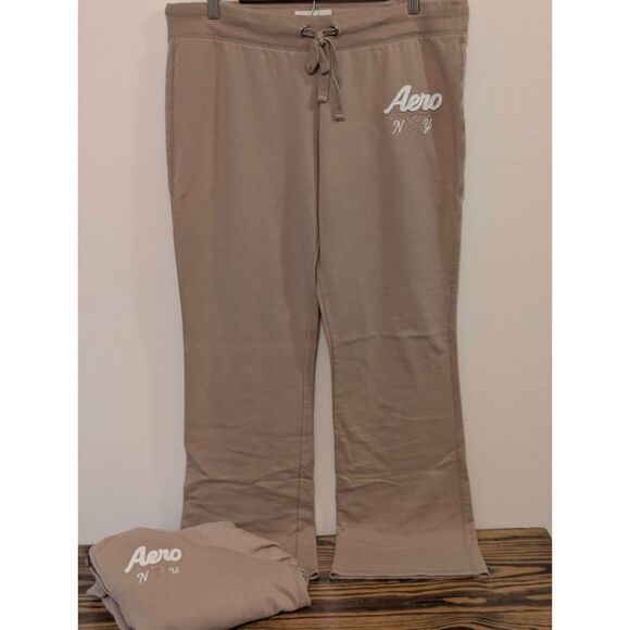 Y2K Vibe! Aeropostale Zip-Up Hoodie & Bootcut Sweatpants Set Size Large - Picture 4 of 10